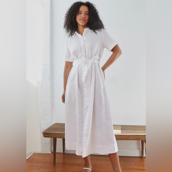 Aritzia Wilfred Eleta Dress Olive Beige - Picture 2 of 5